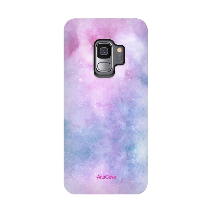 Galaxy S9 StrongFit Candy Blue and Pink  by ArtsCase
