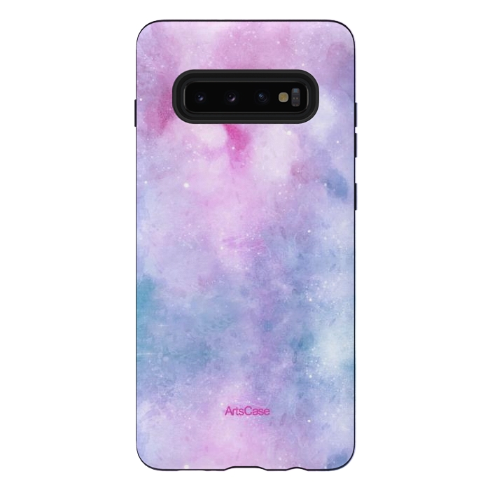 Galaxy S10 plus StrongFit Candy Blue and Pink  by ArtsCase