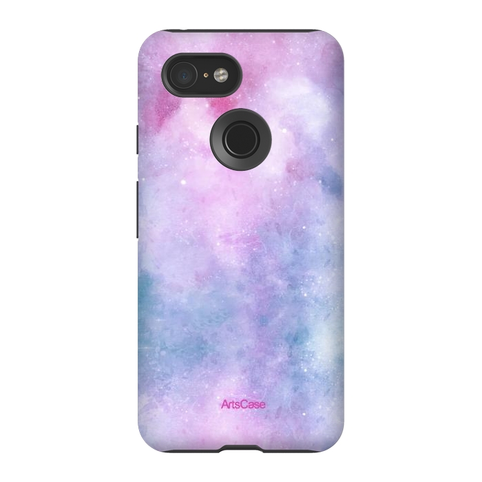 Pixel 3 StrongFit Candy Blue and Pink  by ArtsCase