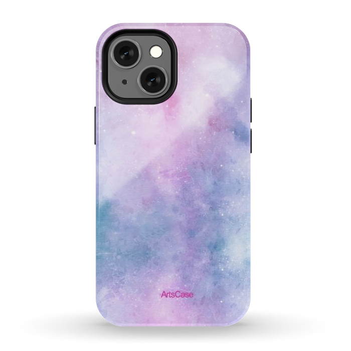 iPhone 12 mini StrongFit Candy Blue and Pink  by ArtsCase