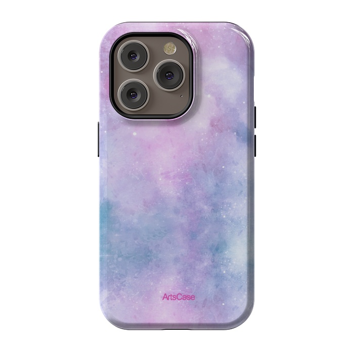 iPhone 14 Pro StrongFit Candy Blue and Pink  by ArtsCase