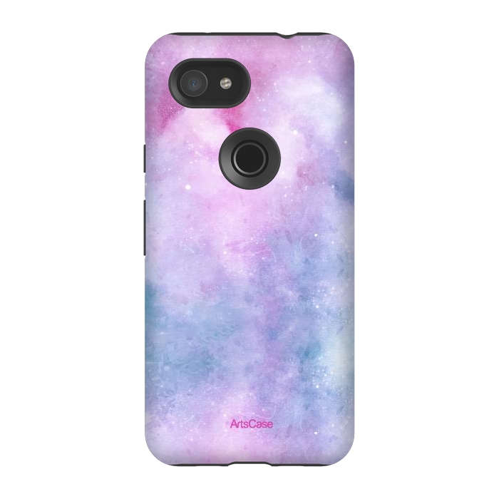 Pixel 3A StrongFit Candy Blue and Pink  by ArtsCase