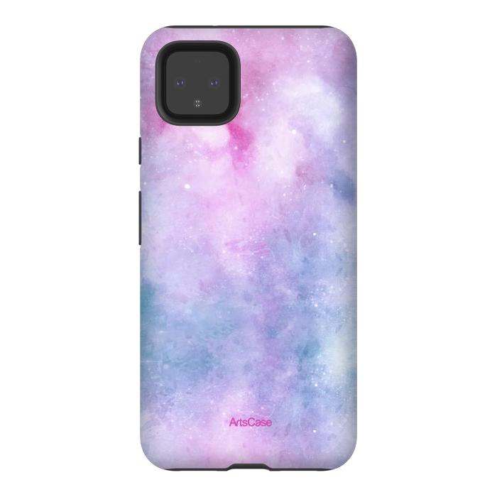 Pixel 4XL StrongFit Candy Blue and Pink  by ArtsCase