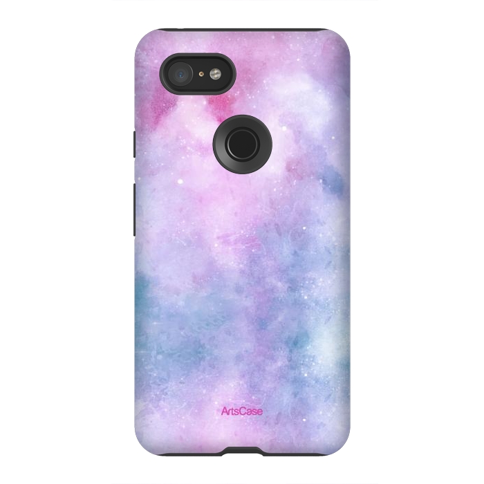Pixel 3XL StrongFit Candy Blue and Pink  by ArtsCase
