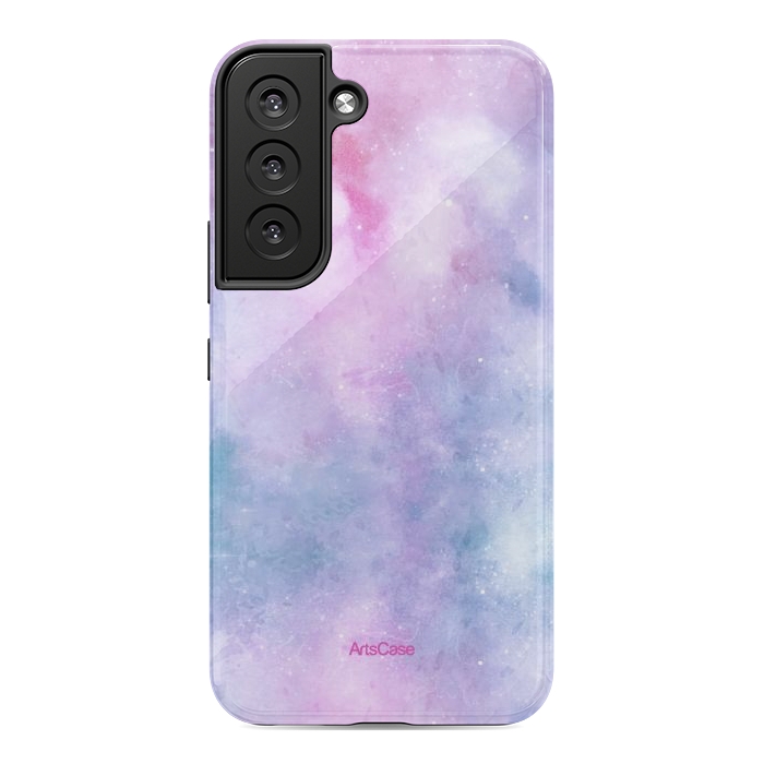 Galaxy S22 StrongFit Candy Blue and Pink  by ArtsCase