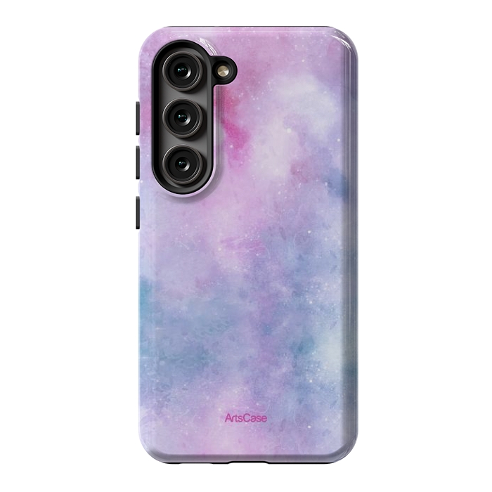 Galaxy S23 StrongFit Candy Blue and Pink  by ArtsCase