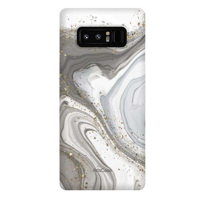 Galaxy Note 8 StrongFit Gray Clouds by ArtsCase