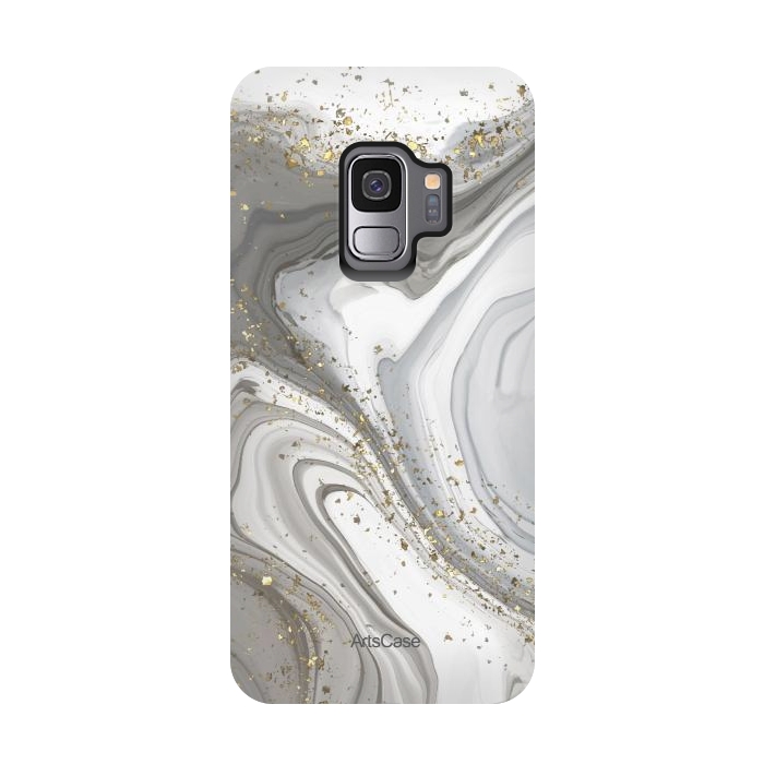 Galaxy S9 StrongFit Gray Clouds by ArtsCase