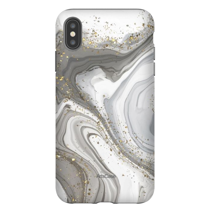 iPhone Xs Max StrongFit Gray Clouds by ArtsCase