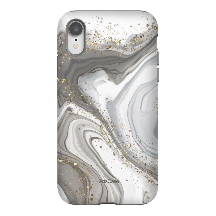 iPhone Xr StrongFit Gray Clouds by ArtsCase