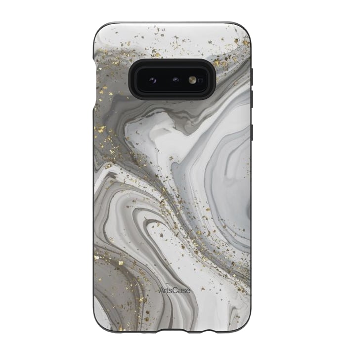 Galaxy S10e StrongFit Gray Clouds by ArtsCase