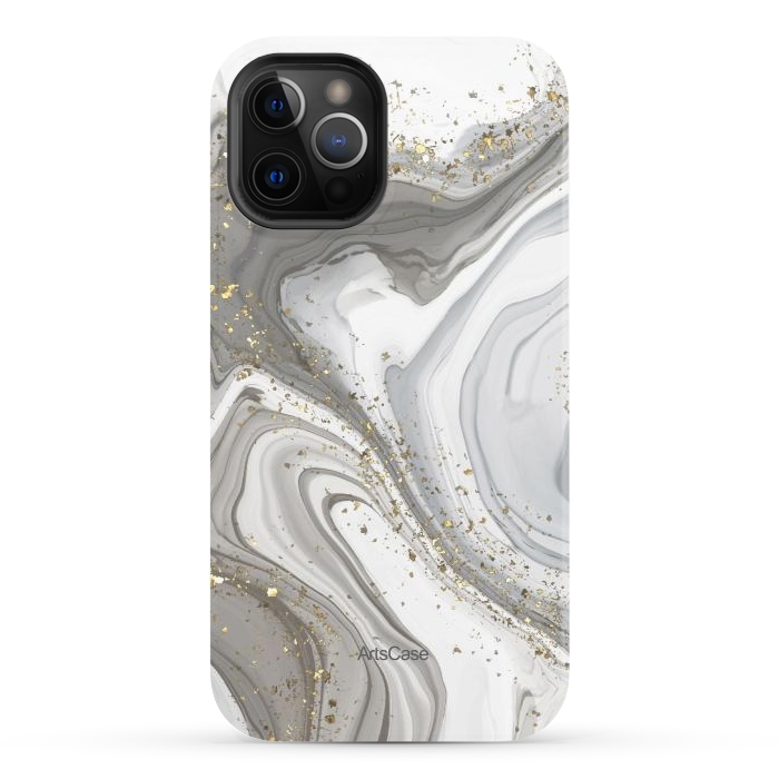 iPhone 12 Pro StrongFit Gray Clouds by ArtsCase