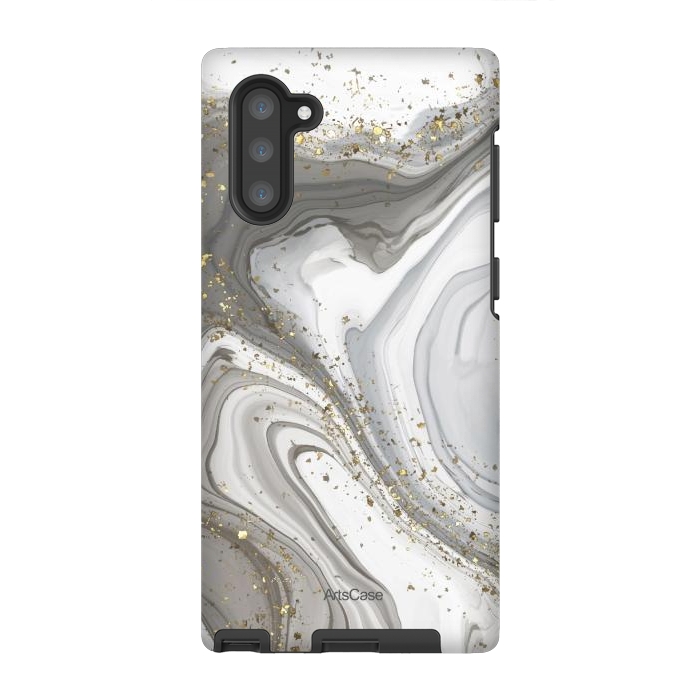 Galaxy Note 10 StrongFit Gray Clouds by ArtsCase