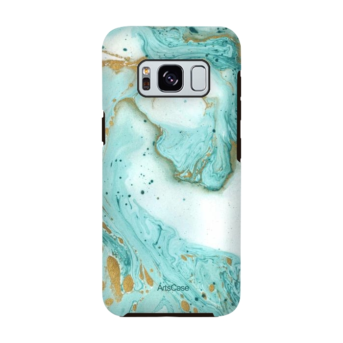 Galaxy S8 StrongFit Waves Teal by ArtsCase