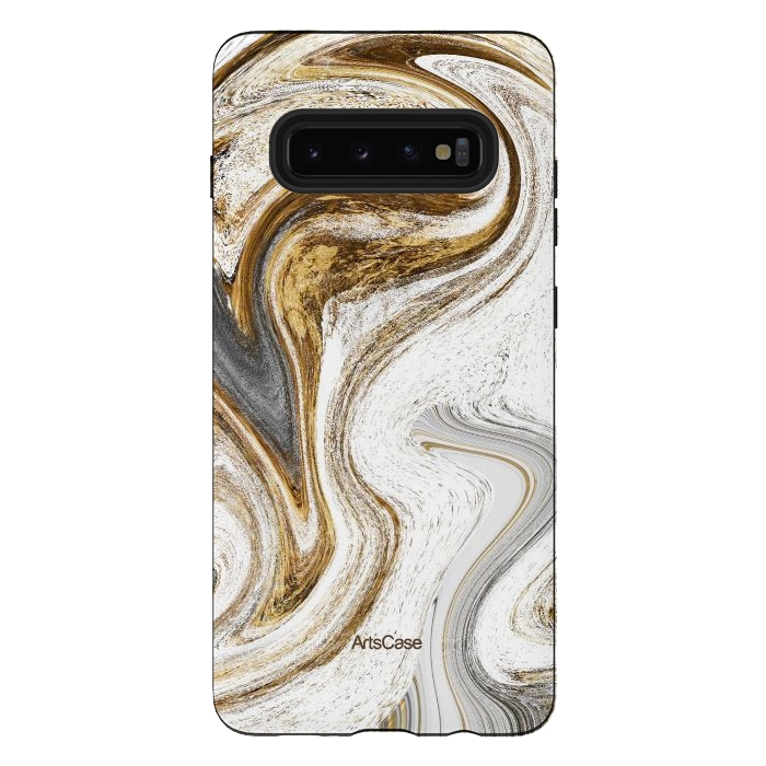 Galaxy S10 plus StrongFit Brown Coffee by ArtsCase