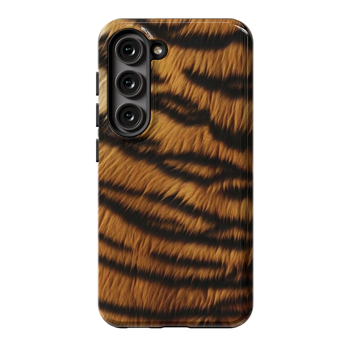 Galaxy S23 StrongFit Tiger Skin by ArtsCase