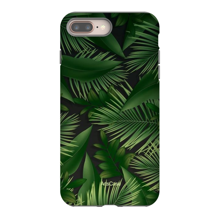 iPhone 7 plus StrongFit Tropical Leaves Garden by ArtsCase