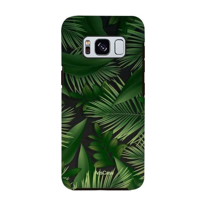 Galaxy S8 StrongFit Tropical Leaves Garden by ArtsCase