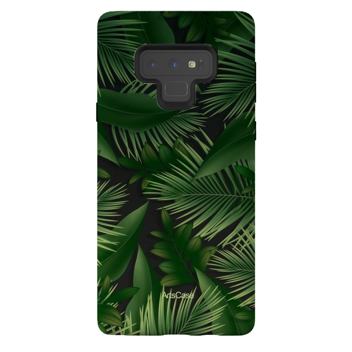Galaxy Note 9 StrongFit Tropical Leaves Garden by ArtsCase