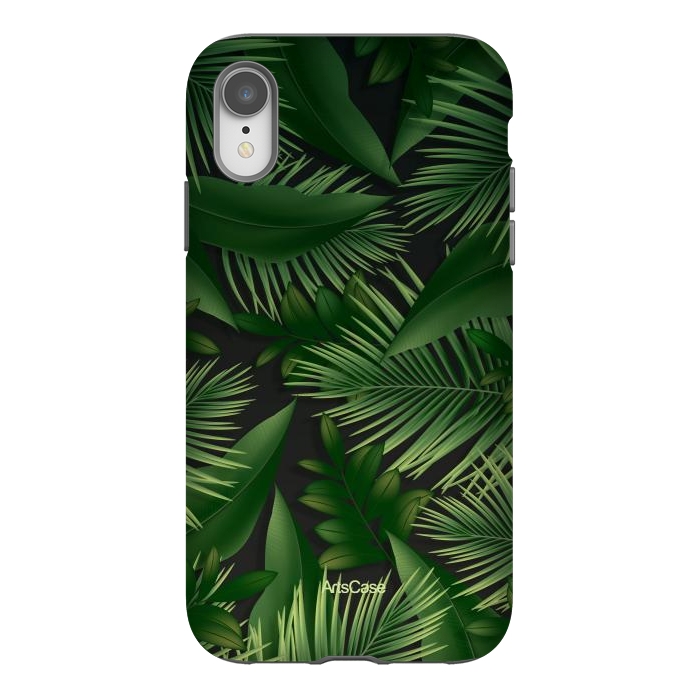 iPhone Xr StrongFit Tropical Leaves Garden by ArtsCase