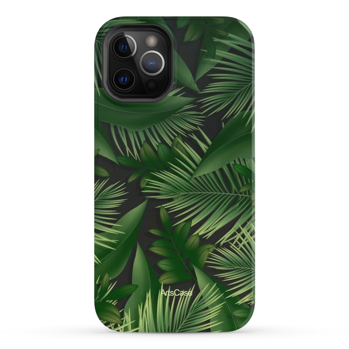 iPhone 12 Pro StrongFit Tropical Leaves Garden by ArtsCase