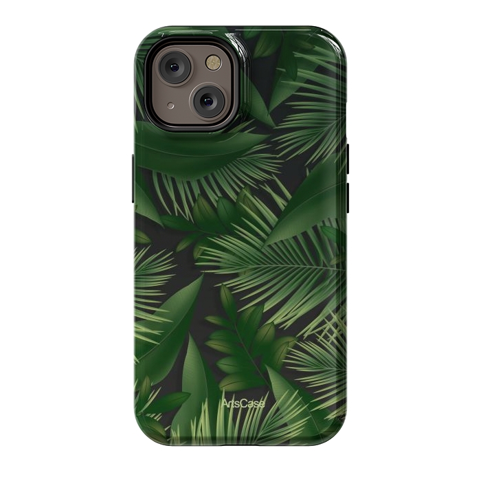 iPhone 14 StrongFit Tropical Leaves Garden by ArtsCase