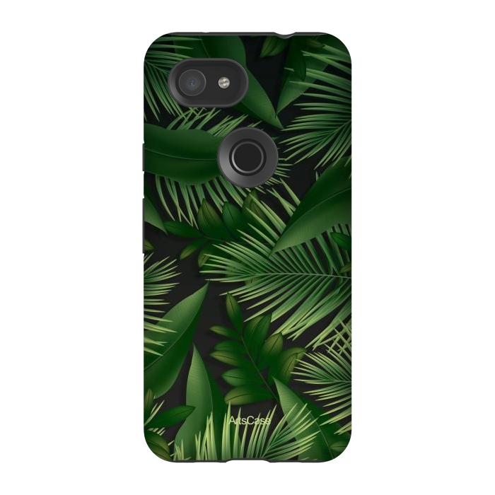 Pixel 3A StrongFit Tropical Leaves Garden by ArtsCase