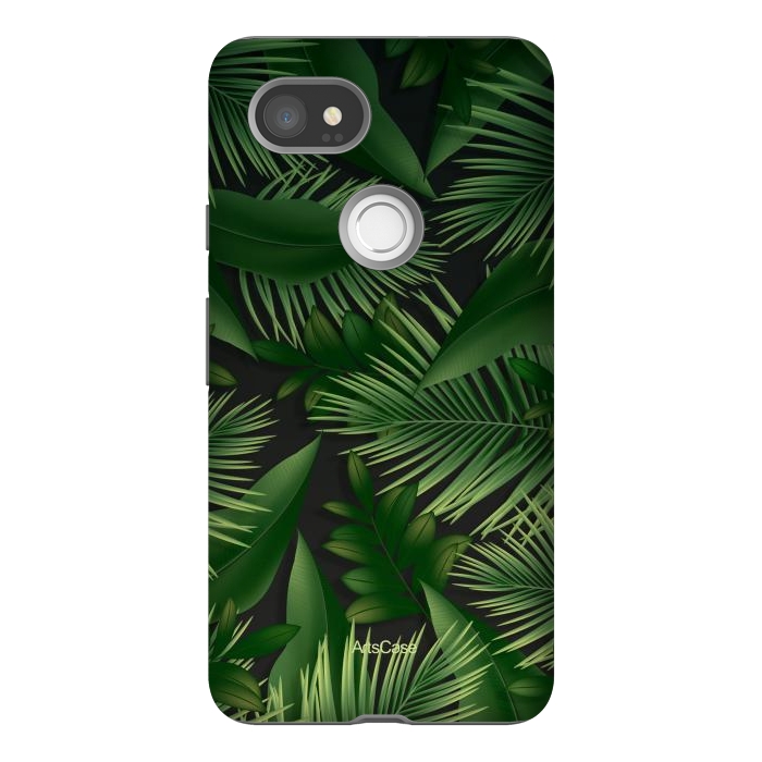 Pixel 2XL StrongFit Tropical Leaves Garden by ArtsCase
