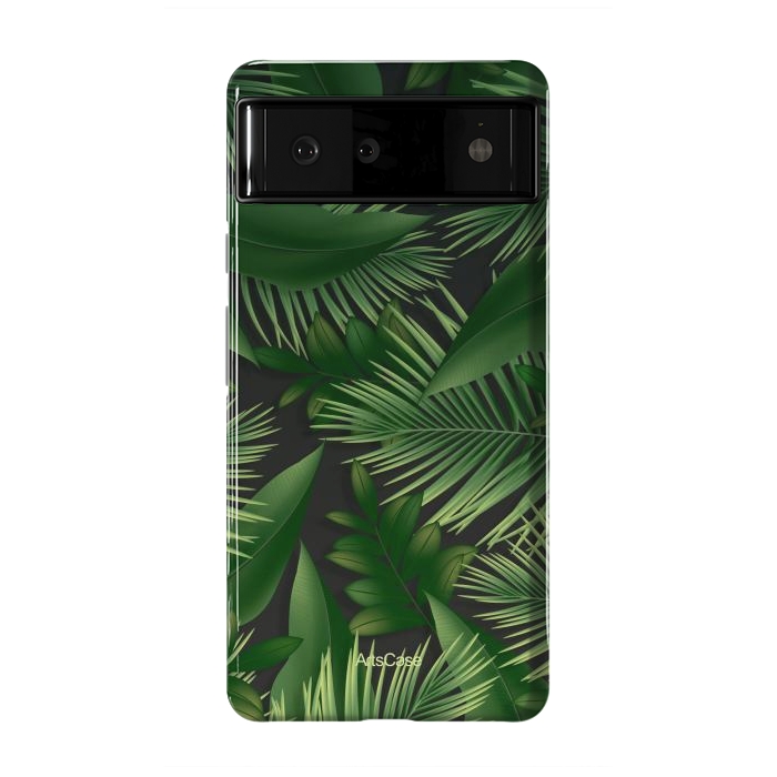 Pixel 6 StrongFit Tropical Leaves Garden by ArtsCase