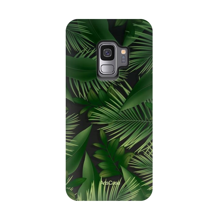 Galaxy S9 StrongFit Tropical Leaves I by ArtsCase