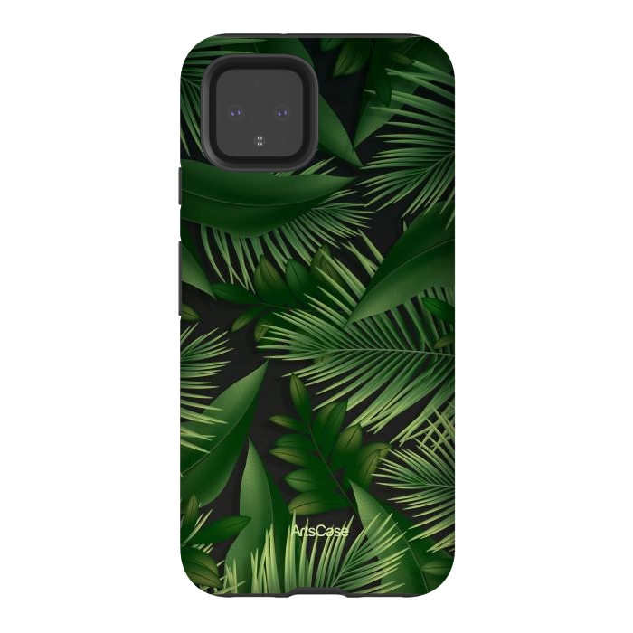 Pixel 4 StrongFit Tropical Leaves I by ArtsCase