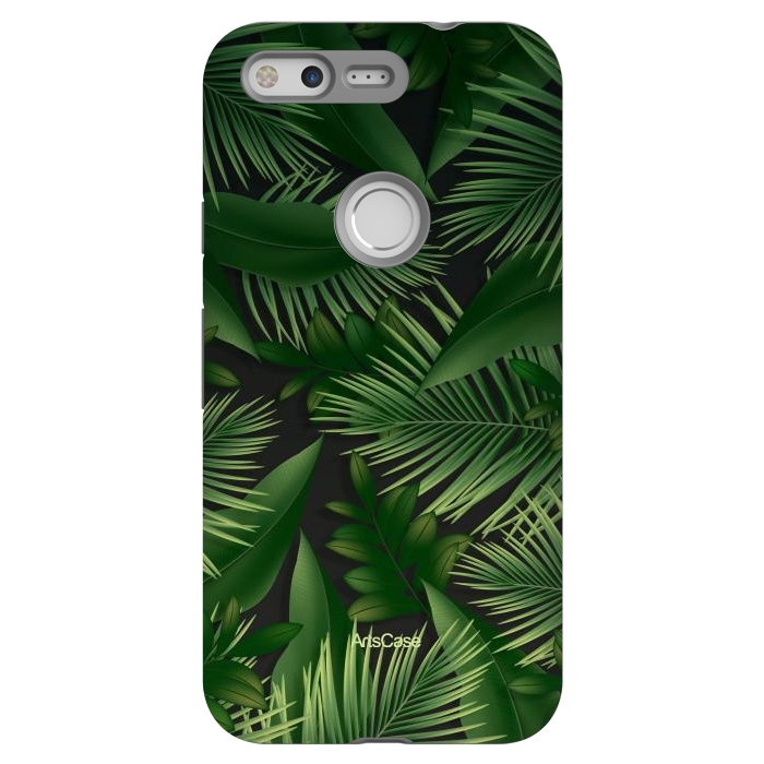 Pixel StrongFit Tropical Leaves I by ArtsCase