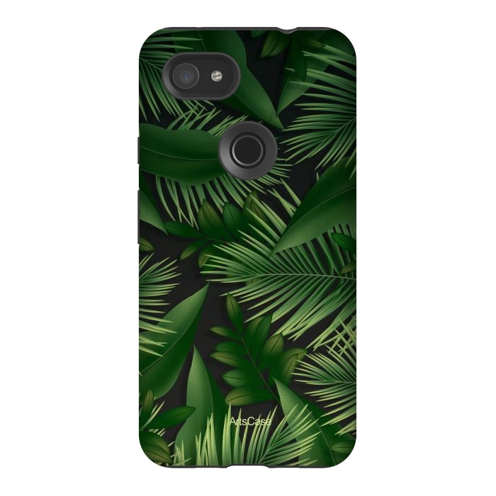 Pixel 3AXL StrongFit Tropical Leaves I by ArtsCase
