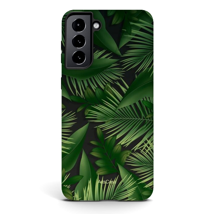 Galaxy S21 plus StrongFit Tropical Leaves I by ArtsCase