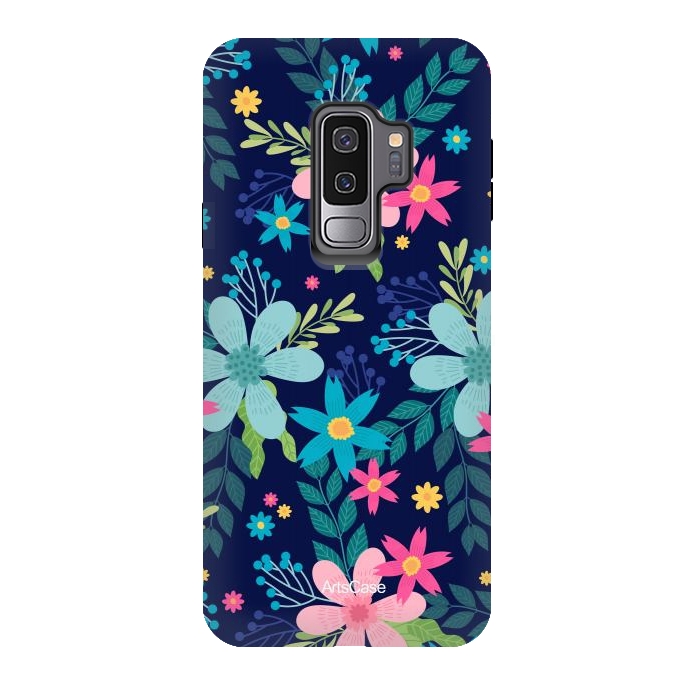 Galaxy S9 plus StrongFit Rain of Colors and Flowers by ArtsCase