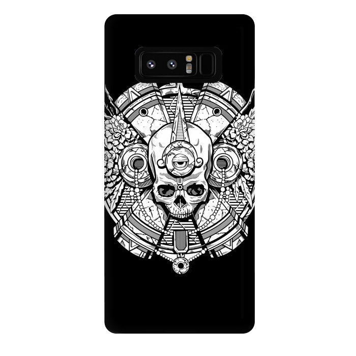 Galaxy Note 8 StrongFit Aztec Skull by Winston