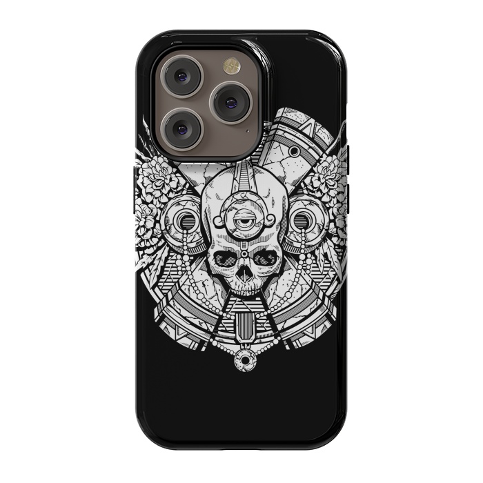 iPhone 14 Pro StrongFit Aztec Skull by Winston