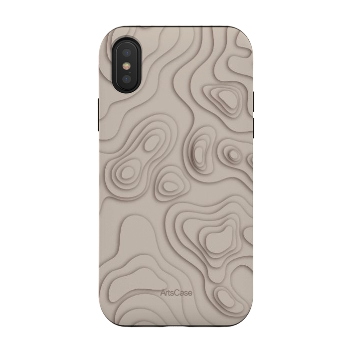 iPhone Xs / X StrongFit Minimalist curves by ArtsCase
