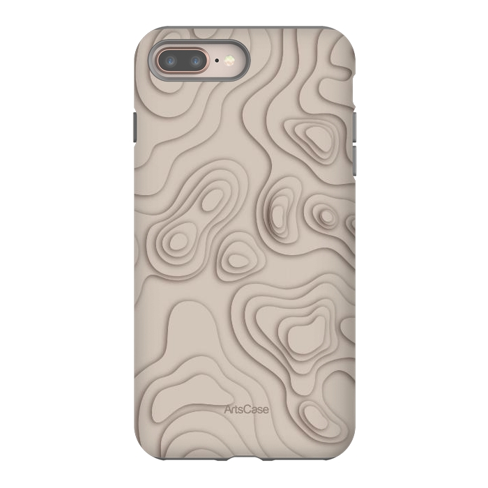 iPhone 8 plus StrongFit Minimalist curves by ArtsCase