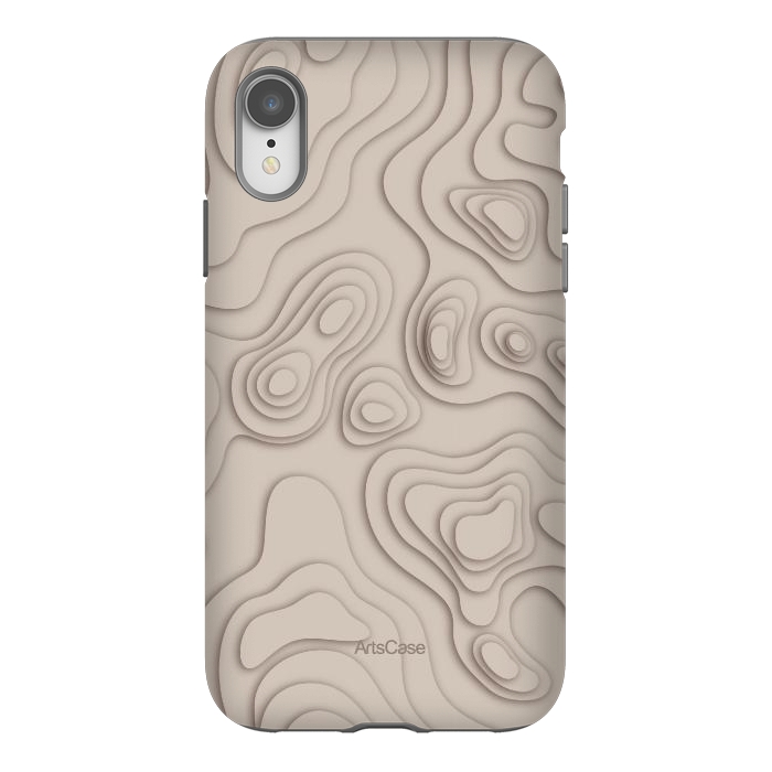 iPhone Xr StrongFit Minimalist curves by ArtsCase