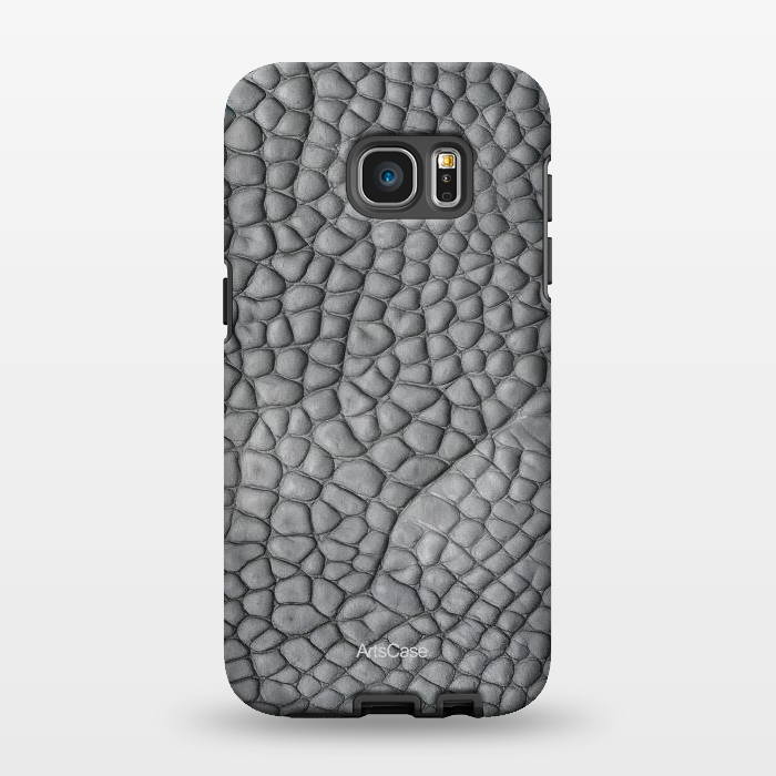 Galaxy S7 EDGE StrongFit Gray Snake Skin by ArtsCase