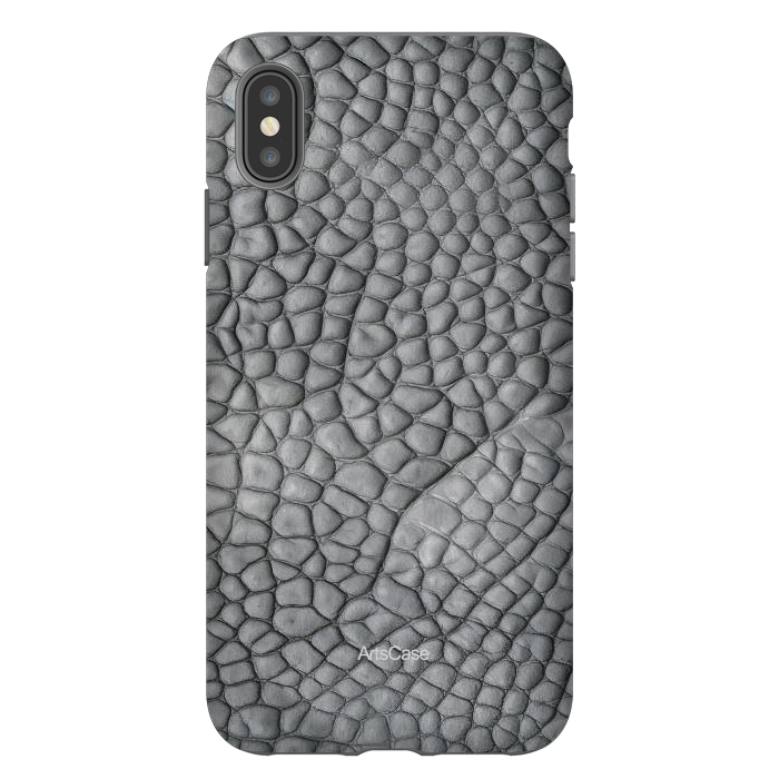 iPhone Xs Max StrongFit Gray Snake Skin by ArtsCase