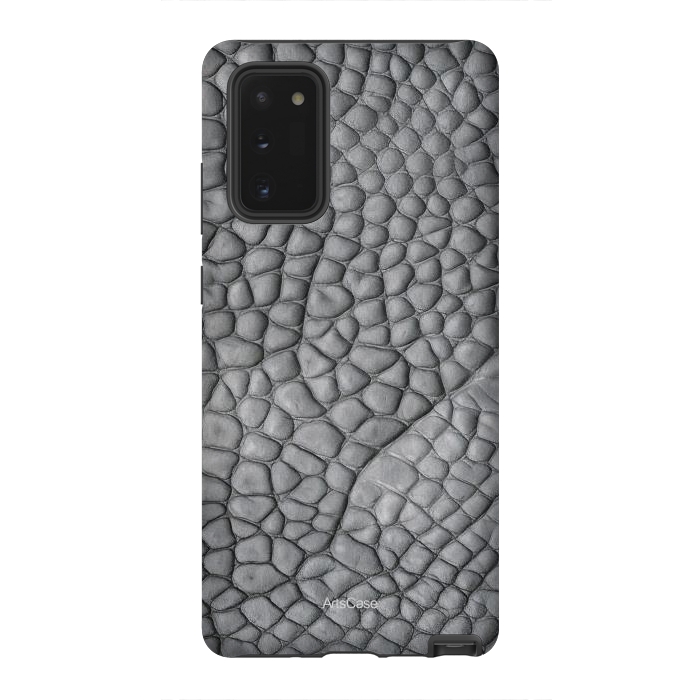 Galaxy Note 20 StrongFit Gray Snake Skin by ArtsCase