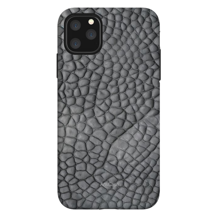 iPhone 11 Pro Max StrongFit Gray Snake Skin by ArtsCase