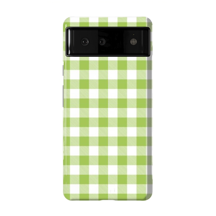 Pixel 6 StrongFit Green Plaid by ArtsCase