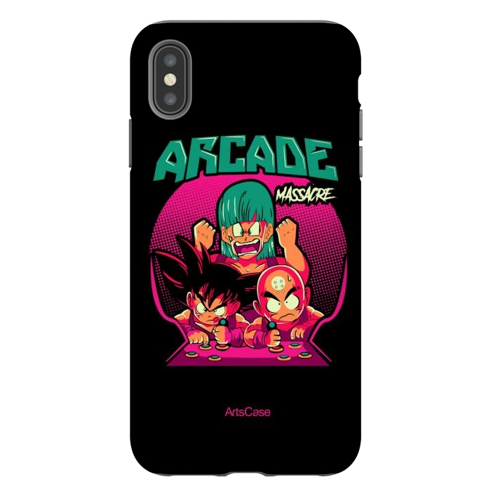 iPhone Xs Max StrongFit Ultimate Gaming Armor: Arcade-Themed. by ArtsCase