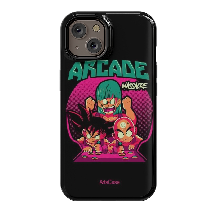iPhone 14 StrongFit Ultimate Gaming Armor: Arcade-Themed. by ArtsCase