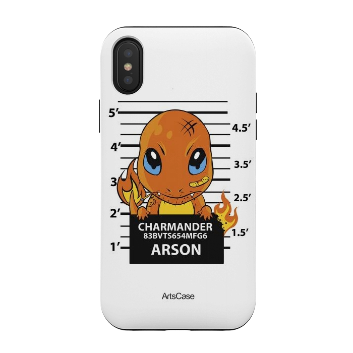 iPhone Xs / X StrongFit Bring Home the Warmth: Charmander-Inspired Plush Toy by ArtsCase