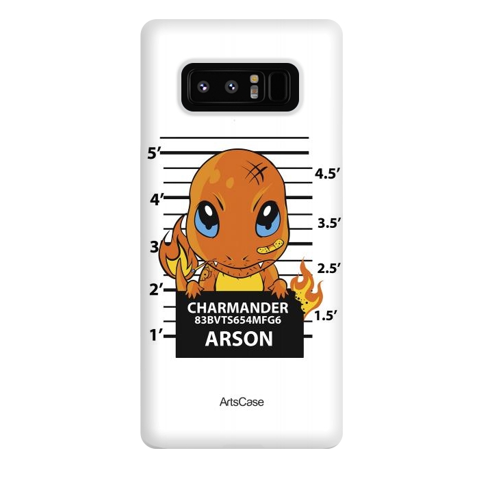 Galaxy Note 8 StrongFit Bring Home the Warmth: Charmander-Inspired Plush Toy by ArtsCase