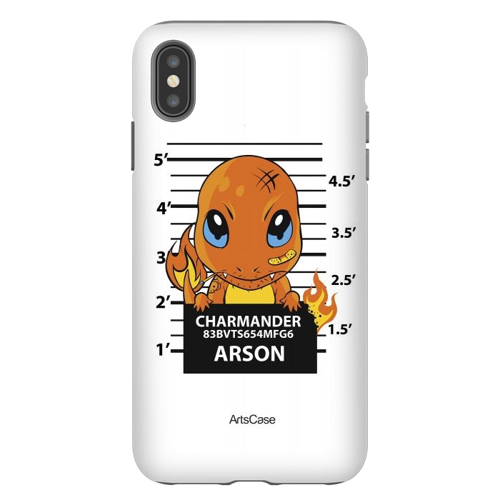 iPhone Xs Max StrongFit Bring Home the Warmth: Charmander-Inspired Plush Toy by ArtsCase